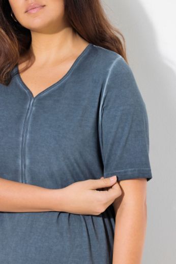 Plus size veliki brojevi Haljina midi A kroja za punije