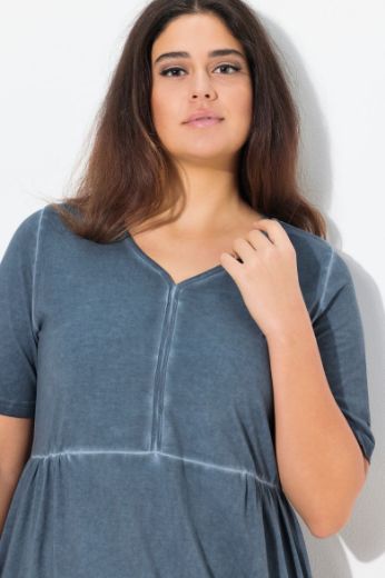 Plus size veliki brojevi Haljina midi A kroja za punije