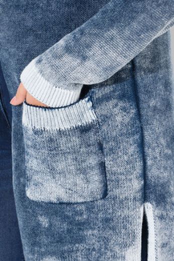 Plus size veliki brojevi Kardigan pleteni na kopčanje za punije