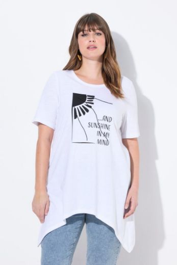 Plus size veliki brojevi Majica kratkih rukava dužeg kroja za punije