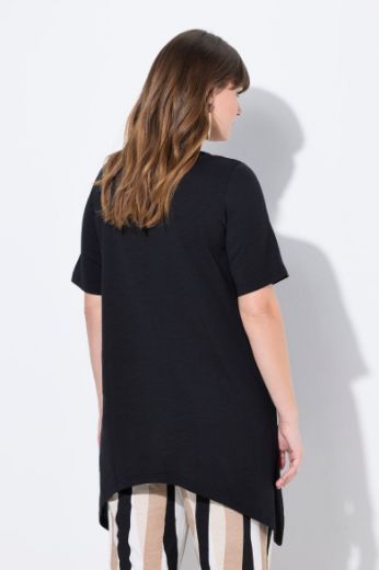 Plus size veliki brojevi Majica kratkih rukava dužeg kroja za punije