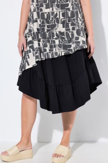 Plus size veliki brojevi Haljina bez rukava V ovratnika za punije