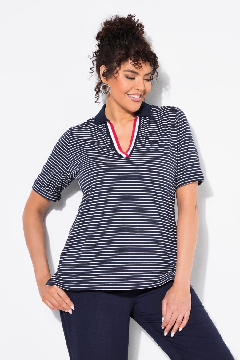 Plus size veliki brojevi Košulja kratkih rukava V ovratnika za punije