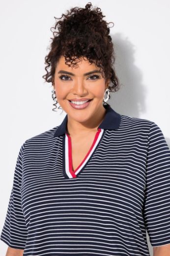 Plus size veliki brojevi Košulja kratkih rukava V ovratnika za punije