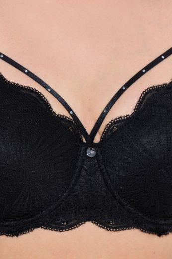 Plus size veliki brojevi Grudnjak sa žicom i ukrasnom čipkom za punije
