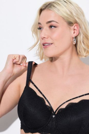 Plus size veliki brojevi Grudnjak sa žicom i ukrasnom čipkom za punije