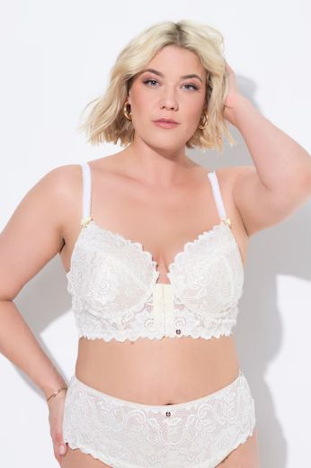 Plus size veliki brojevi Grudnjak sa žicom i ukrasnom čipkom za punije
