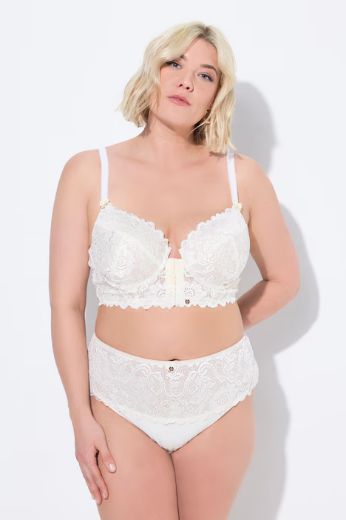 Plus size veliki brojevi Grudnjak sa žicom i ukrasnom čipkom za punije