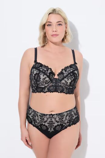 Plus size veliki brojevi Grudnjak sa žicom i ukrasnom čipkom za punije
