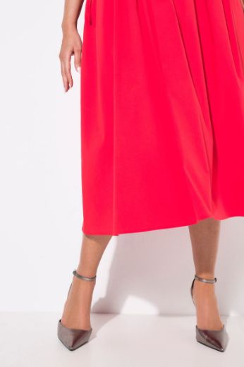 Plus size veliki brojevi Haljina maxi kratkih rukava V ovratnika za punije