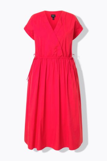 Plus size veliki brojevi Haljina maxi kratkih rukava V ovratnika za punije