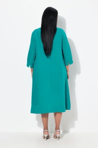 Plus size veliki brojevi Haljina 3/4 rukava A kroja za punije