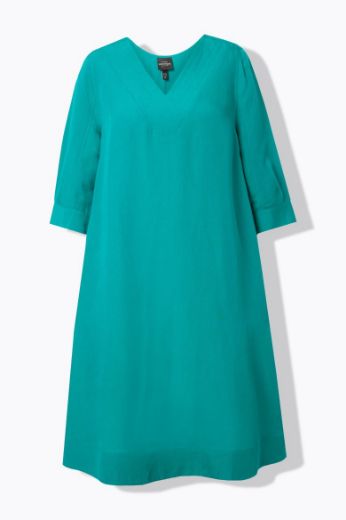 Plus size veliki brojevi Haljina 3/4 rukava A kroja za punije