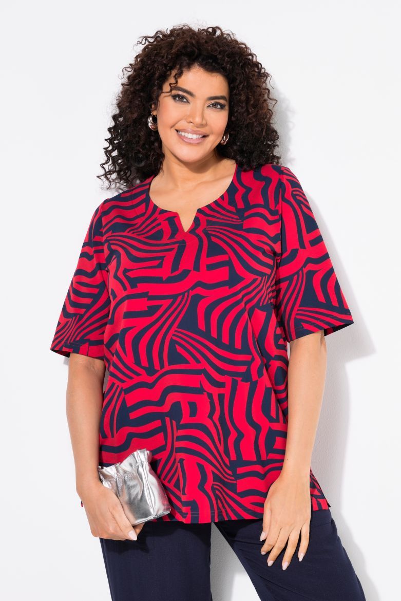 Plus size veliki brojevi Majica kratkih rukava A kroja za punije