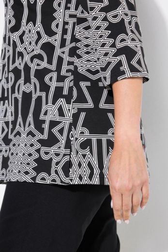 Plus size veliki brojevi Majica 3/4 rukava V ovratnika za punije