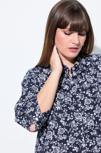 Plus size veliki brojevi Haljina 3/4 rukava A kroja za punije