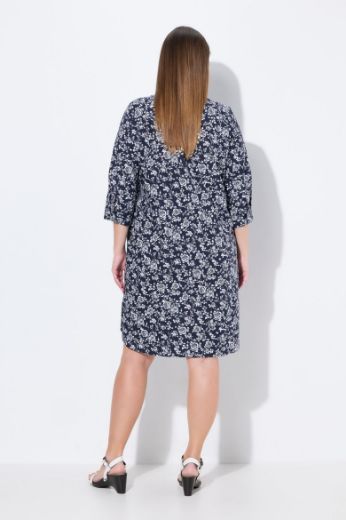 Plus size veliki brojevi Haljina 3/4 rukava A kroja za punije