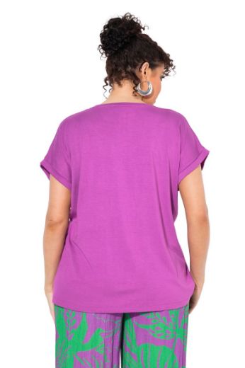 Plus size veliki brojevi Majica kratkih rukava okruglog ovratnika za punije