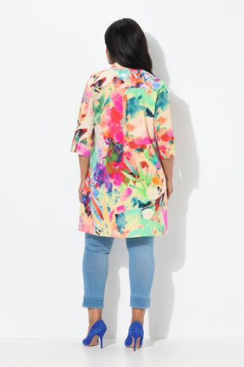 Plus size veliki brojevi Bluza 3/4 rukava dužeg A kroja za punije
