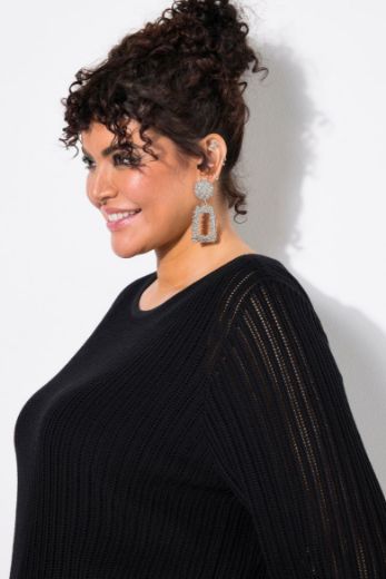 Plus size veliki brojevi Pulover pleteni polu rukava za punije
