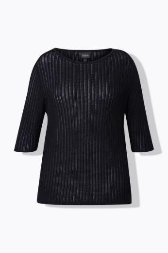 Plus size veliki brojevi Pulover pleteni polu rukava za punije