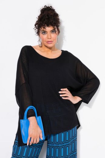 Plus size veliki brojevi Pulover pleteni šireg kroja za punije