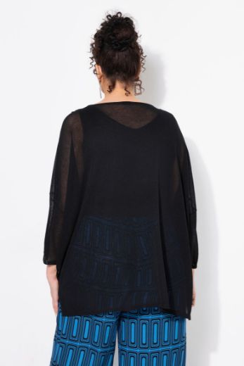 Plus size veliki brojevi Pulover pleteni šireg kroja za punije