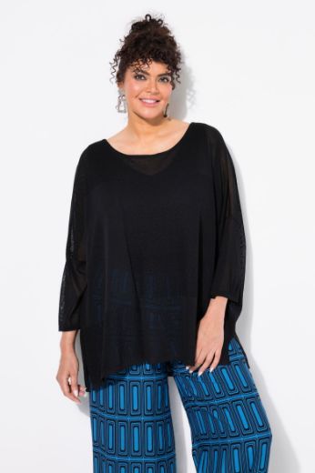 Plus size veliki brojevi Pulover pleteni šireg kroja za punije