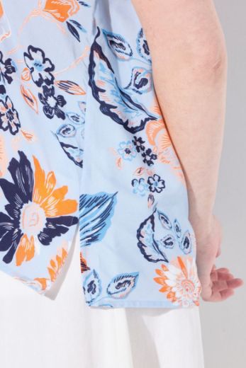 Plus size veliki brojevi Bluza kratkih rukava V ovratnika za punije