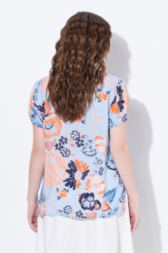 Plus size veliki brojevi Bluza kratkih rukava V ovratnika za punije