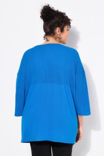 Plus size veliki brojevi Kardigan 3/4 rukava V ovratnika za punije