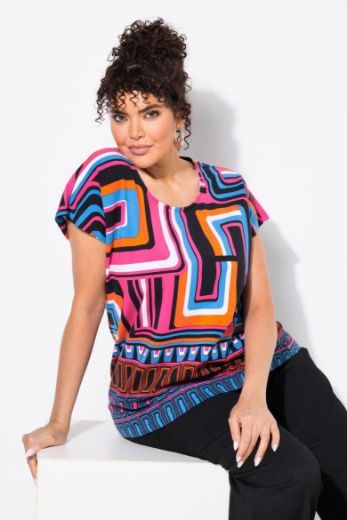 Plus size veliki brojevi Majica kratkih rukava okruglog ovratnika za punije