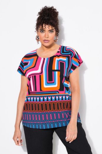 Plus size veliki brojevi Majica kratkih rukava okruglog ovratnika za punije