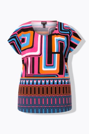 Plus size veliki brojevi Majica kratkih rukava okruglog ovratnika za punije
