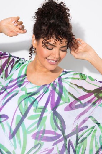 Plus size veliki brojevi Bluza polu rukava okruglog ovratnika za punije
