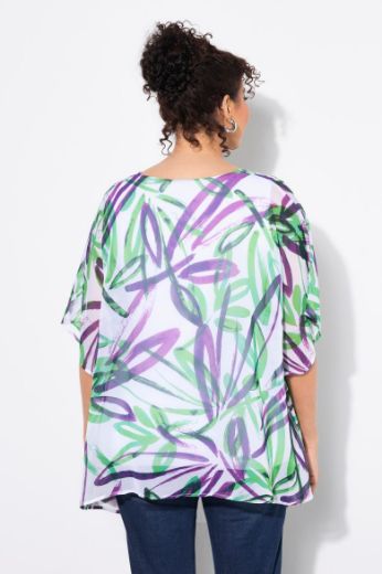 Plus size veliki brojevi Bluza polu rukava okruglog ovratnika za punije