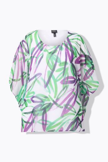 Plus size veliki brojevi Bluza polu rukava okruglog ovratnika za punije