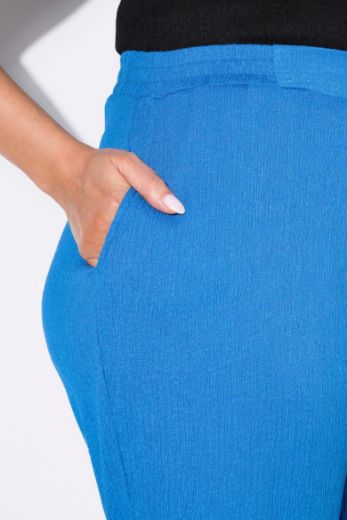 Plus size veliki brojevi Hlače elastičnog struka širokih nogavica za punije