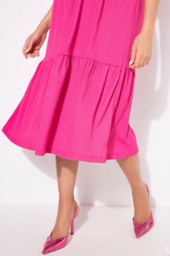 Plus size veliki brojevi Haljina midi A kroja za punije