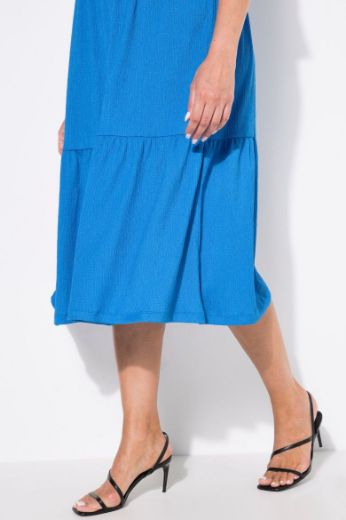 Plus size veliki brojevi Haljina midi A kroja za punije
