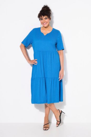 Plus size veliki brojevi Haljina midi A kroja za punije