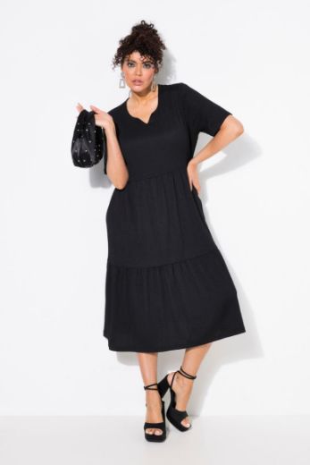Plus size veliki brojevi Haljina midi A kroja za punije