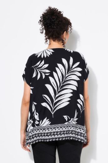Plus size veliki brojevi Bluza kratkih rukava V ovratnika za punije