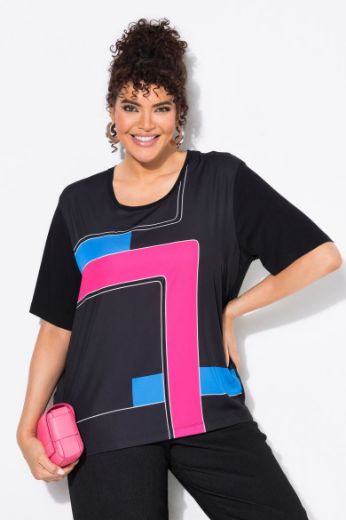 Plus size veliki brojevi Majica kratkih rukava okrugog ovratnika za punije
