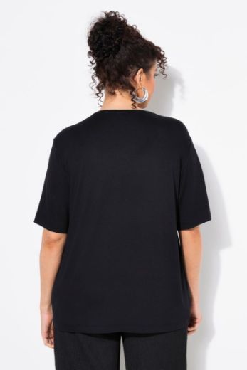 Plus size veliki brojevi Majica kratkih rukava okrugog ovratnika za punije