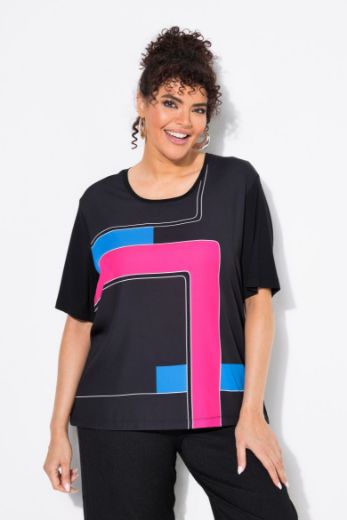 Plus size veliki brojevi Majica kratkih rukava okrugog ovratnika za punije