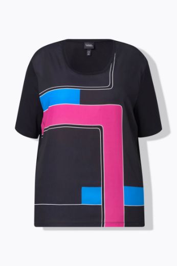 Plus size veliki brojevi Majica kratkih rukava okrugog ovratnika za punije