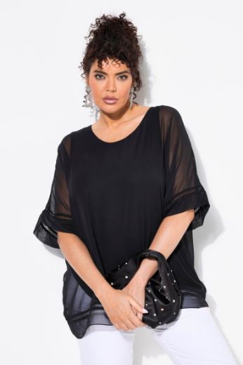 Plus size veliki brojevi Bluza 3/4 rukava okruglog ovratnika za punije