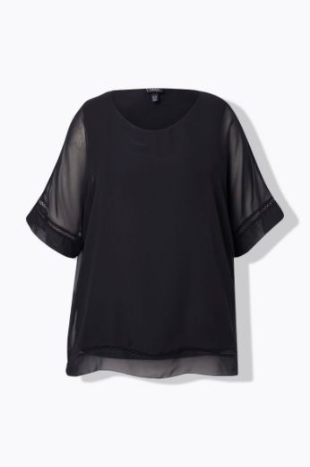 Plus size veliki brojevi Bluza 3/4 rukava okruglog ovratnika za punije