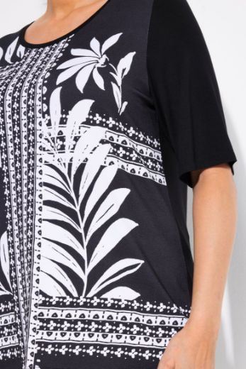 Plus size veliki brojevi Majica kratkih rukava okruglog ovratnika za punije